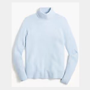 J. Crew Factory Turtleneck sweater in extra-soft yarn blue women’s size large